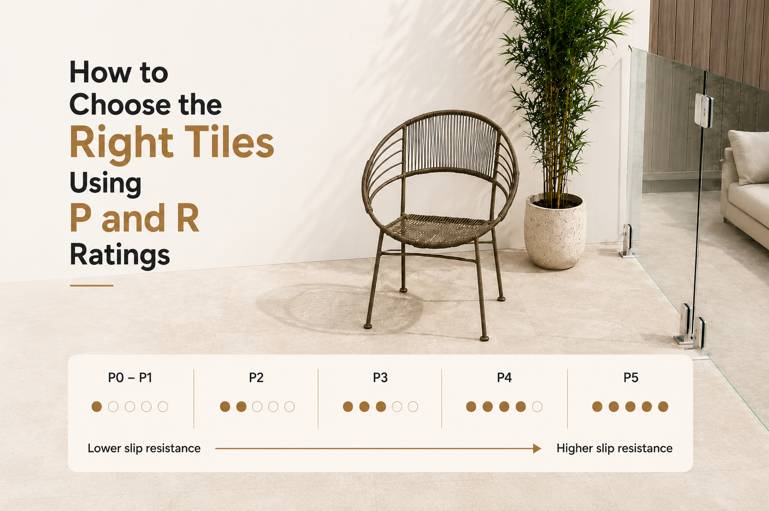 How to Choose the Right Tiles Using P and R Ratings
