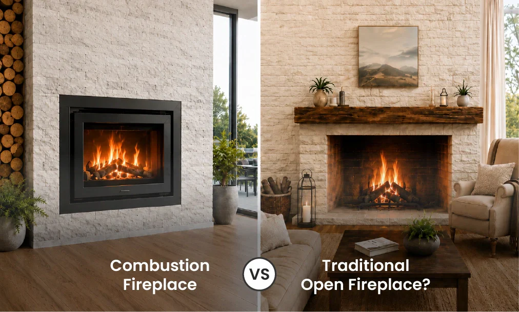 Combustion Fireplace Vs. Normal Fireplace: What’s the Difference?