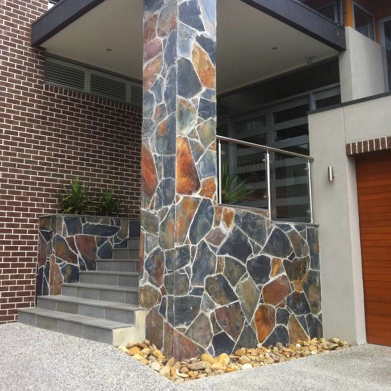 African Gold Slatestone Crazy Pavers