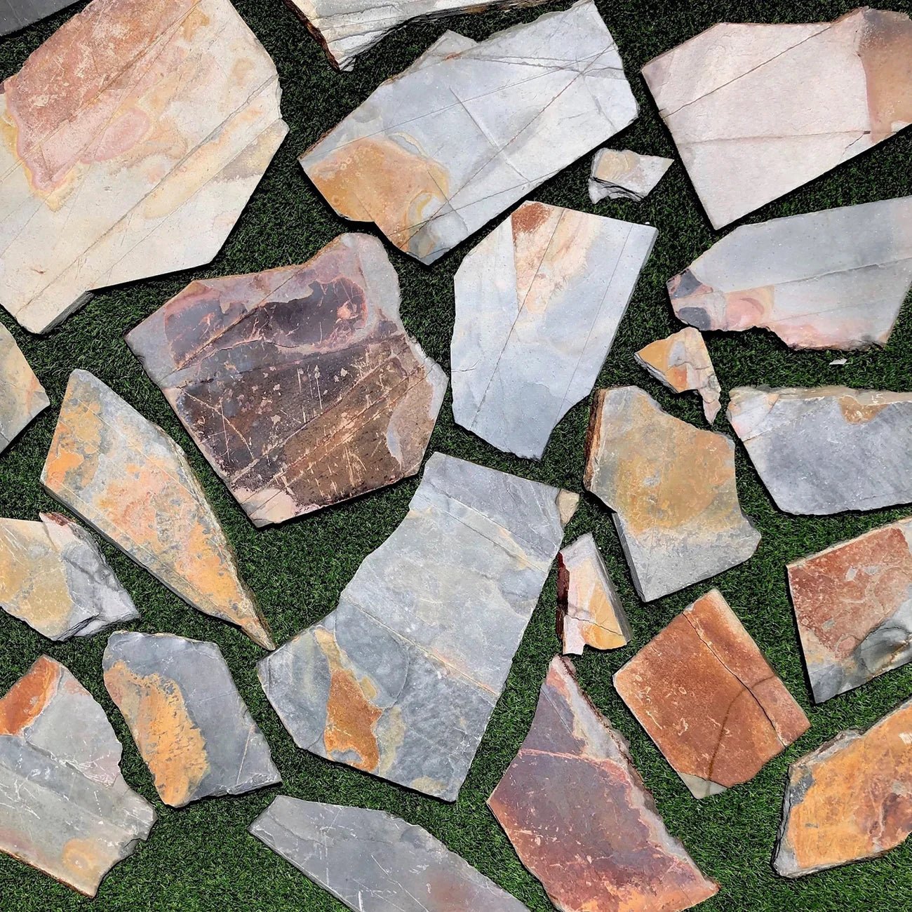 Sample - African Gold Slatestone Crazy Pavers - Stone Centre