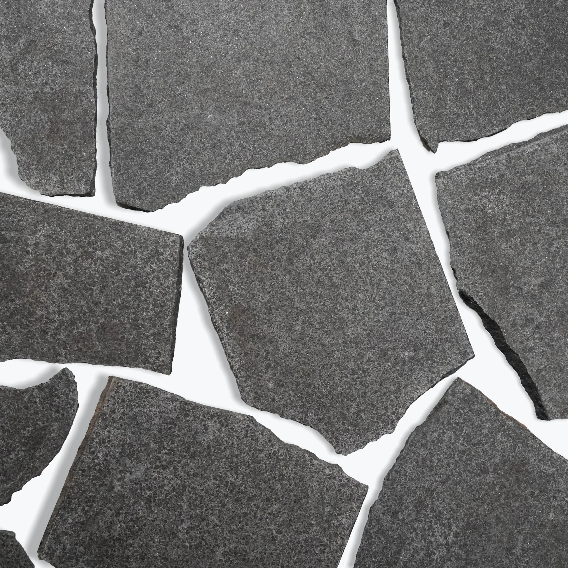 Raven Black Granite Crazy Pavers