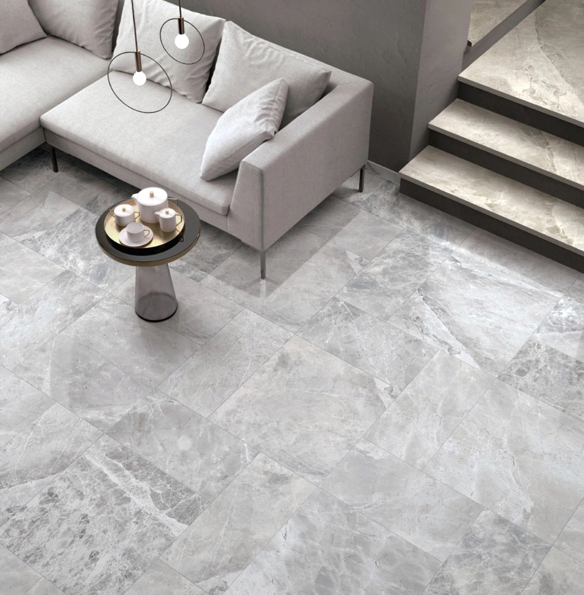 Tundra Grey Limestone Indoor Tiles (Honed)