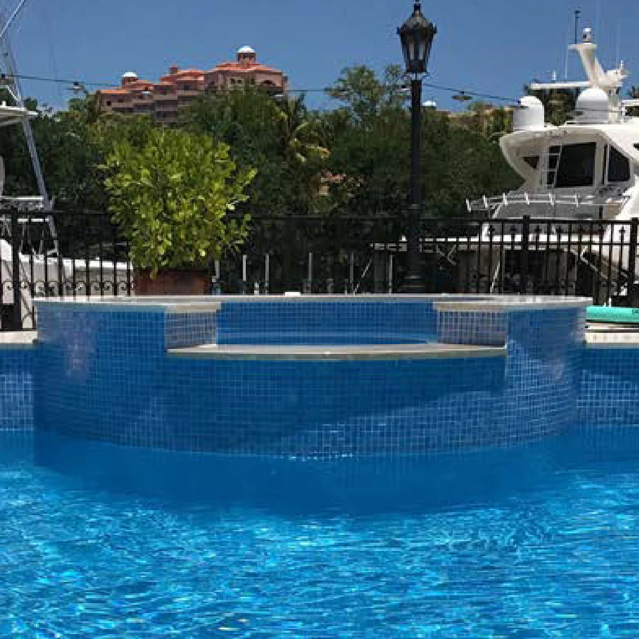 Vidrepur Blue Brush Glass Mosiac Tiles