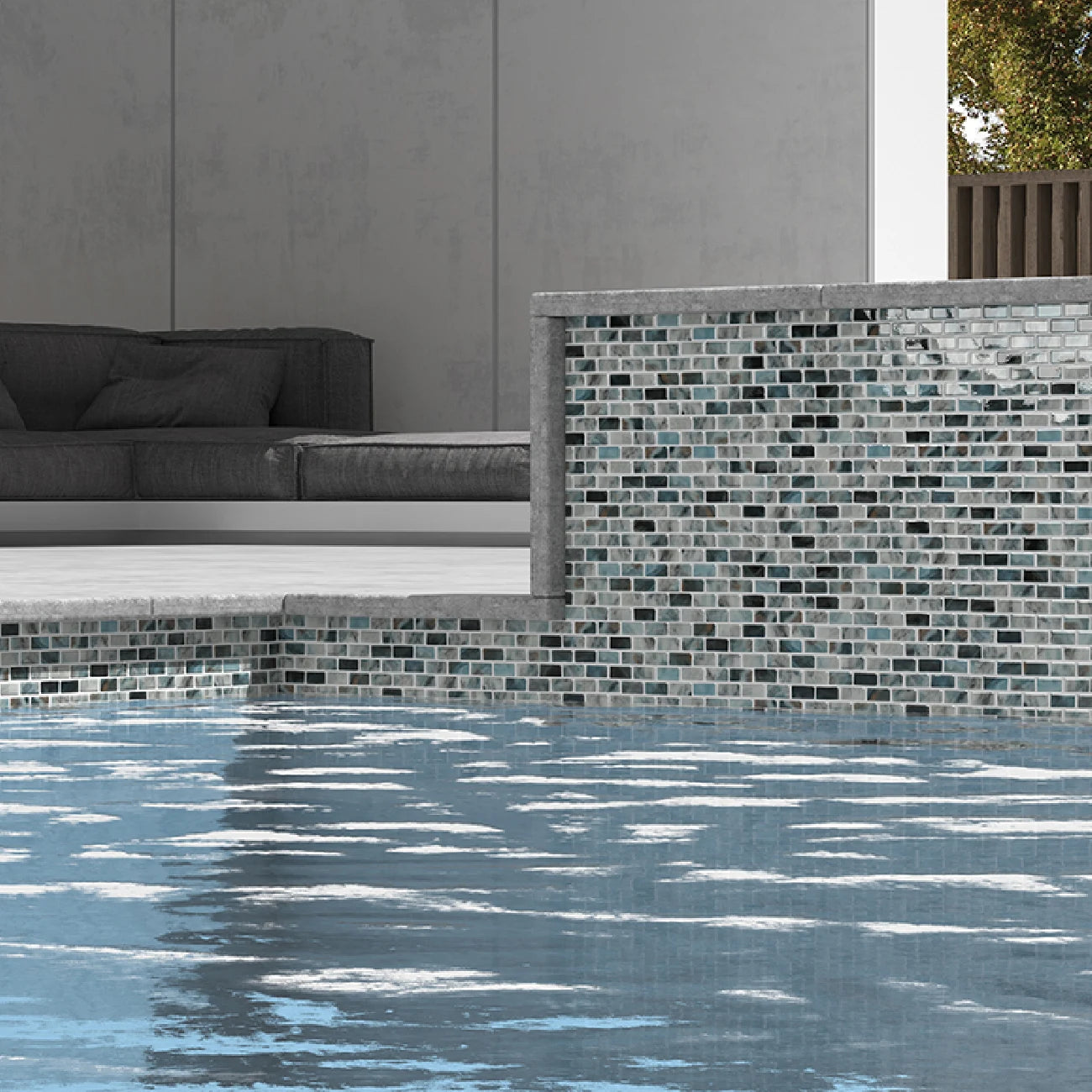 Vidrepur Nature Air Force Glass Mosiac Tiles