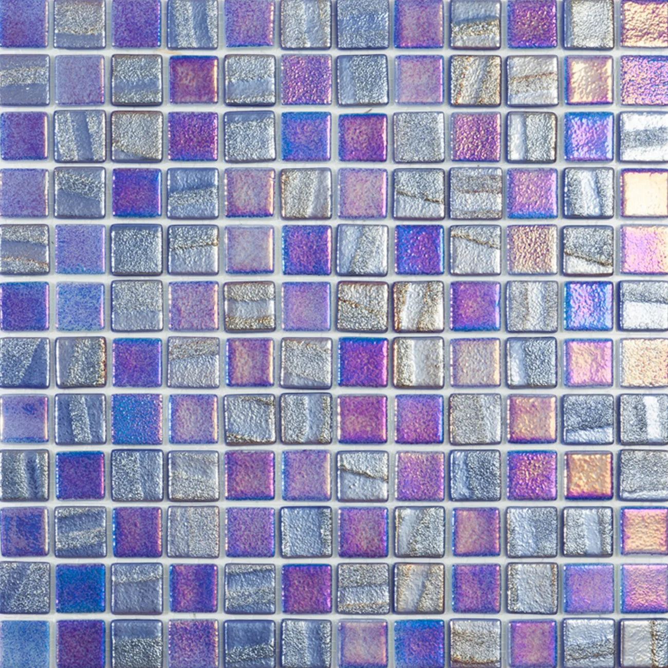 Vidrepur Fusion Dark Blue Glass Mosiac Tiles