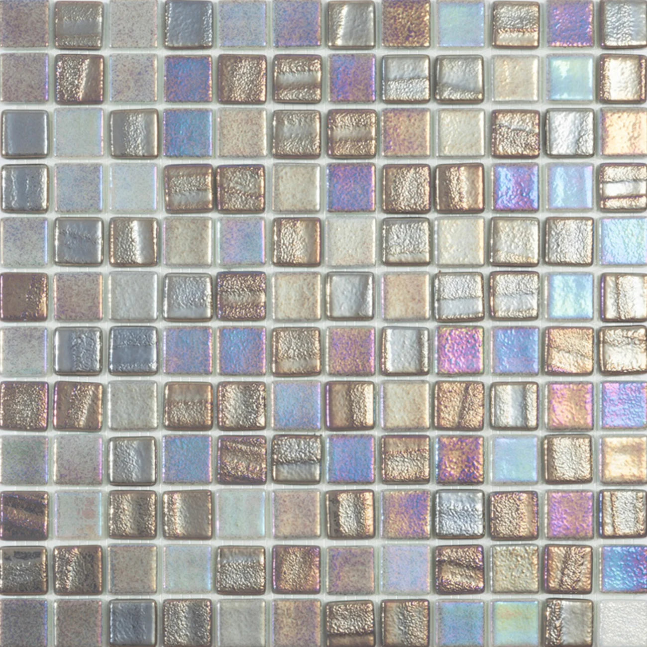 Vidrepur Fusion Grey Glass Mosiac Tiles