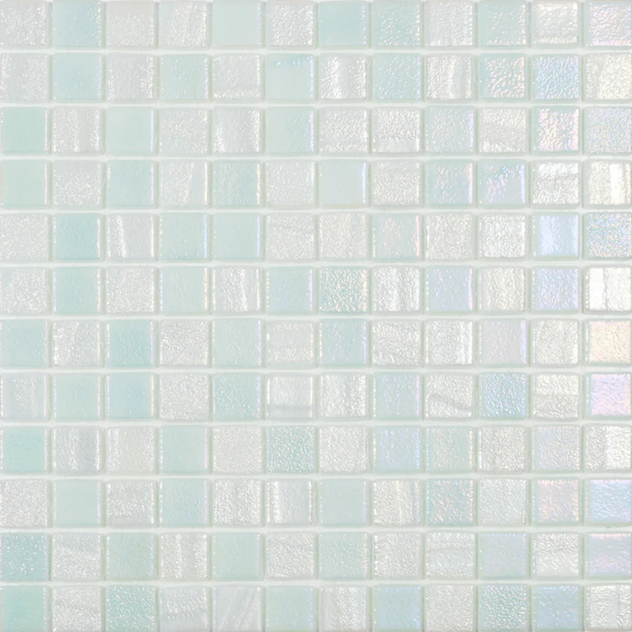 Vidrepur Fusion White Glass Mosiac Tiles