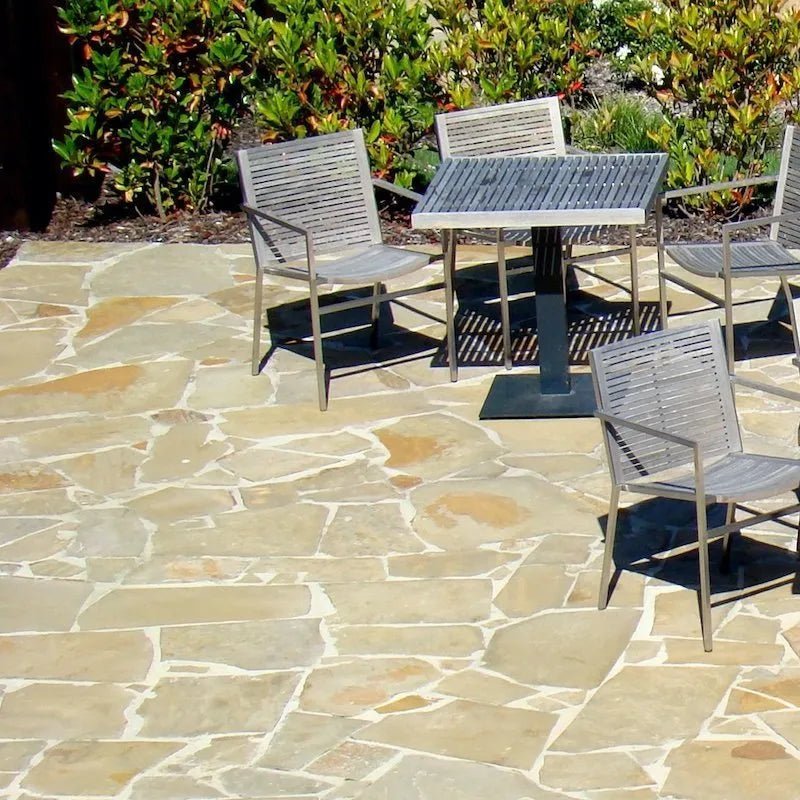 Sample - Tuscan Beige Limestone Crazy Pavers - Stone Centre