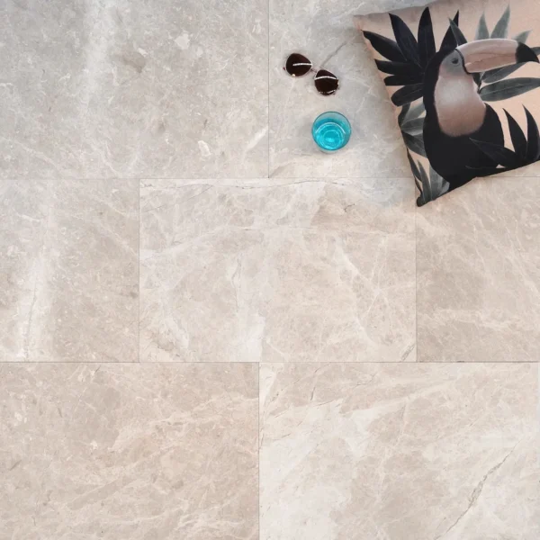 Bianca Crema Marble Indoor Tiles (Honed)