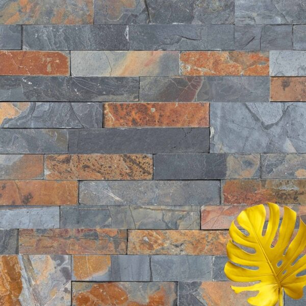 Sunset Stacked Stone Walling & Corner