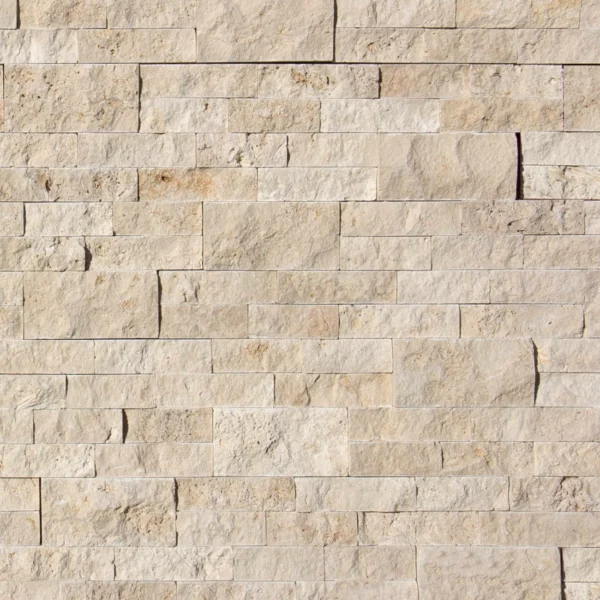 Casa Blanca Stacked Stone Walling & Corner