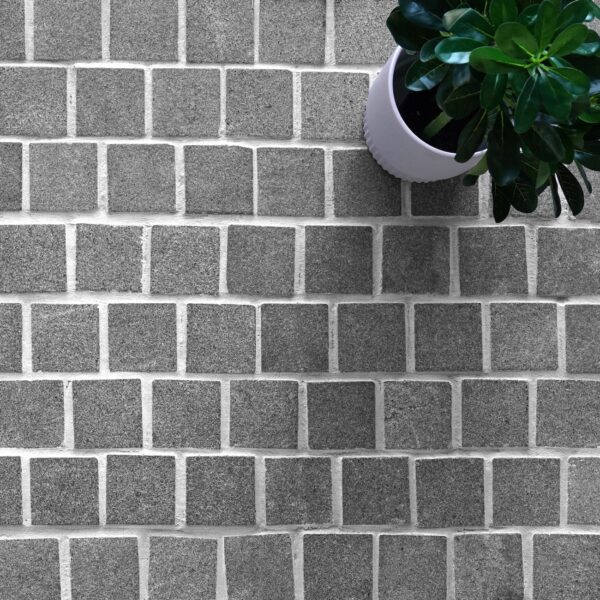 Sesame Grey Granite Mesh Back Cobblestone