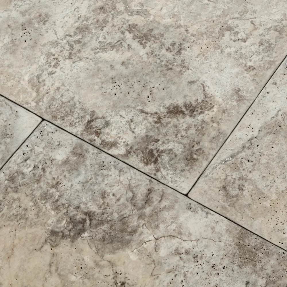 Silver Travertine Pavers, Tiles & Pool Copings