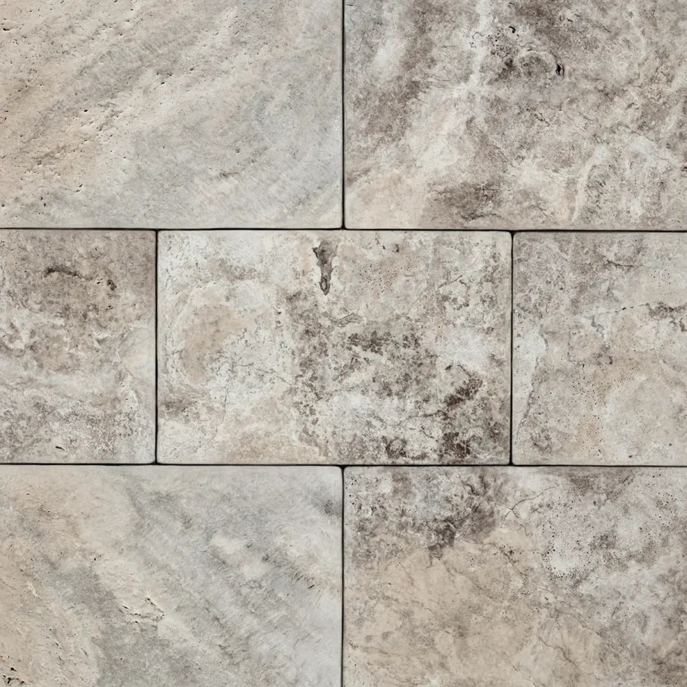 Silver Travertine Pavers, Tiles & Pool Copings