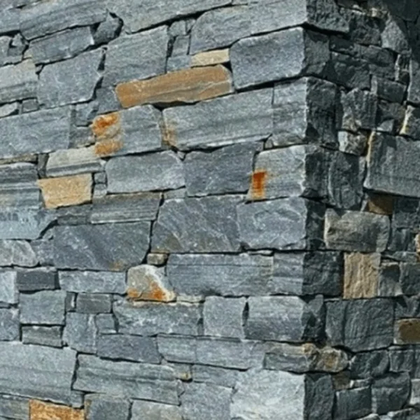Alpine Blue Ledge Stone Walling & Corner