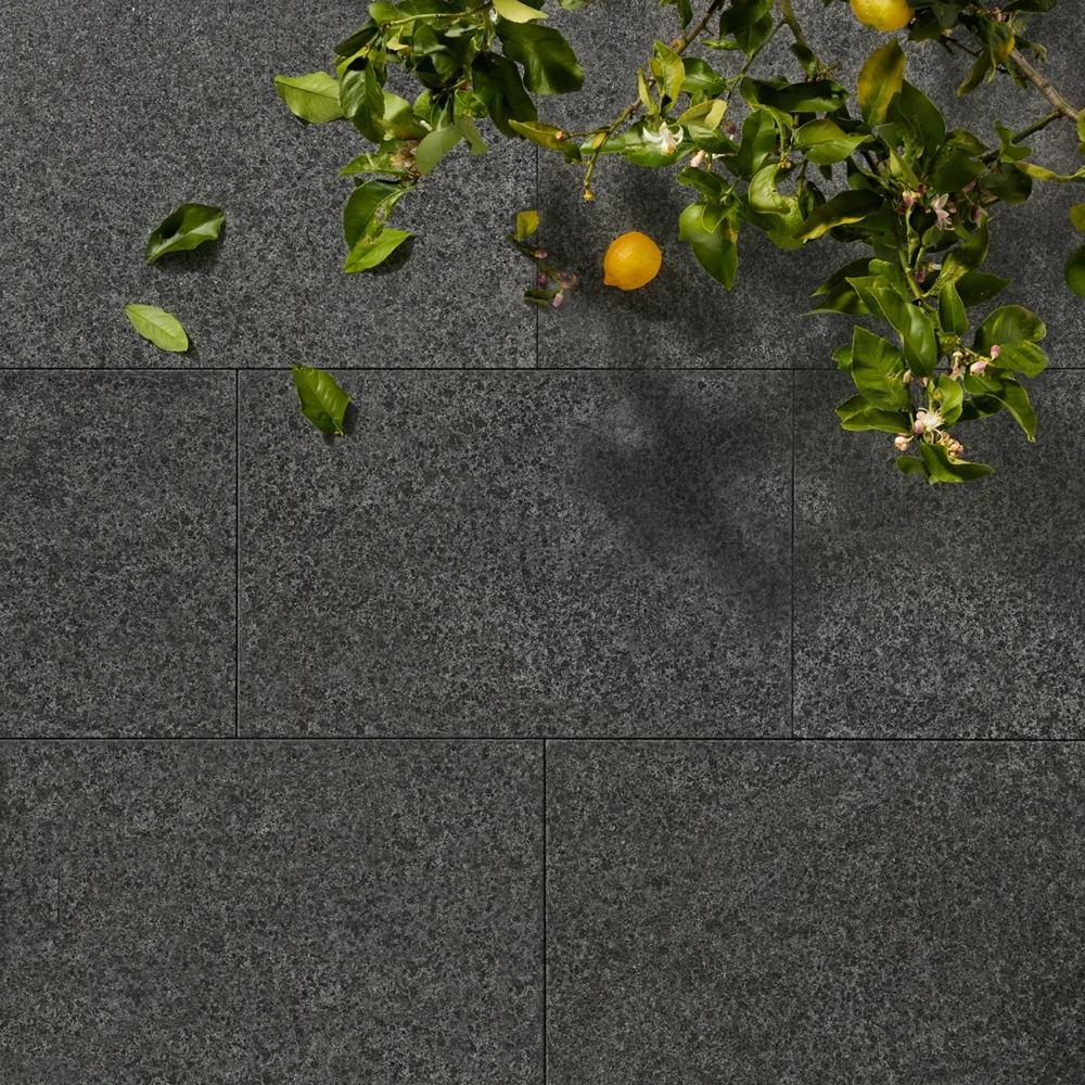 Raven Black Granite Pavers, Tiles & Pool Copings