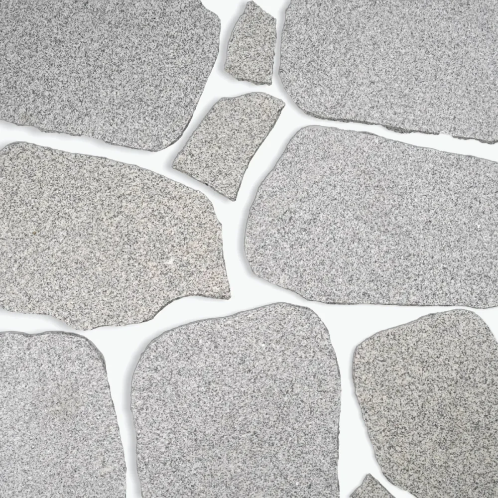 Silver Grey Granite Crazy Pavers