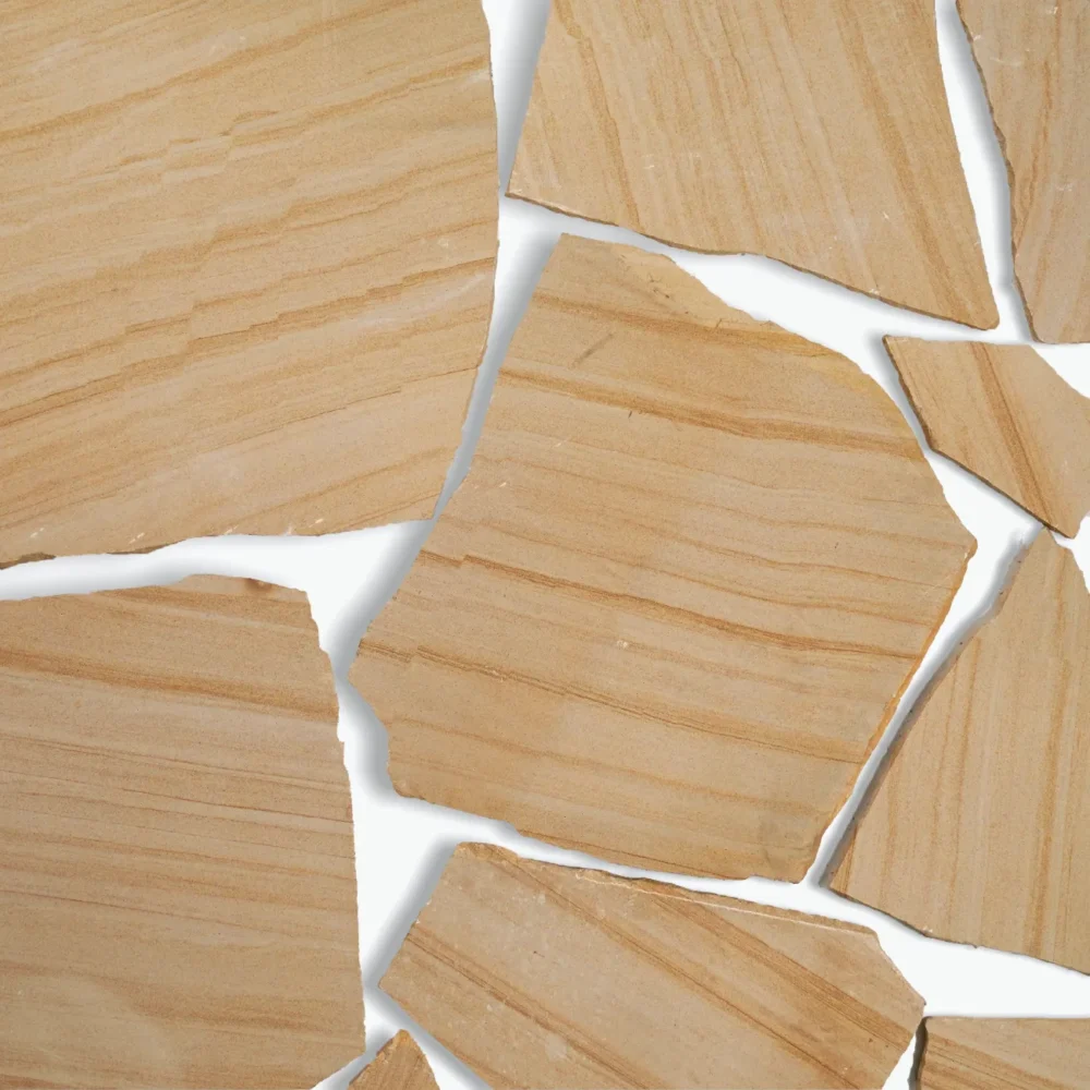 Teakwood Sandstone Crazy Pavers