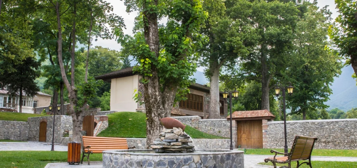 town-park-with-benches-fireplace- town-park-with-benches-fireplace-